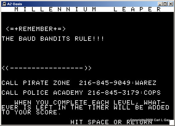 Baud Bandits pirating info